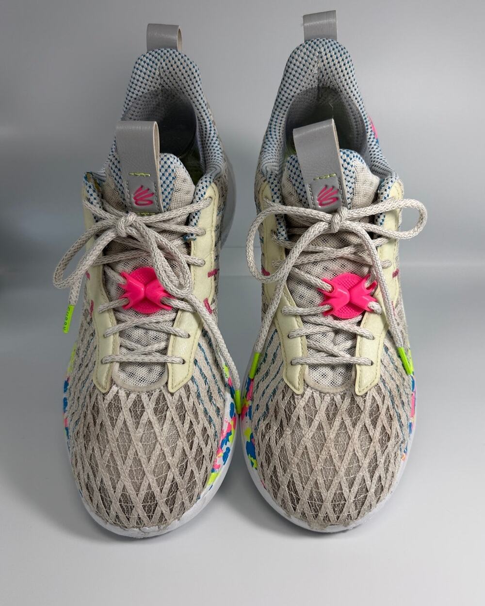 Under Armour Curry Flow 10 Splash Party Glow Basketball Shoes Mens 10